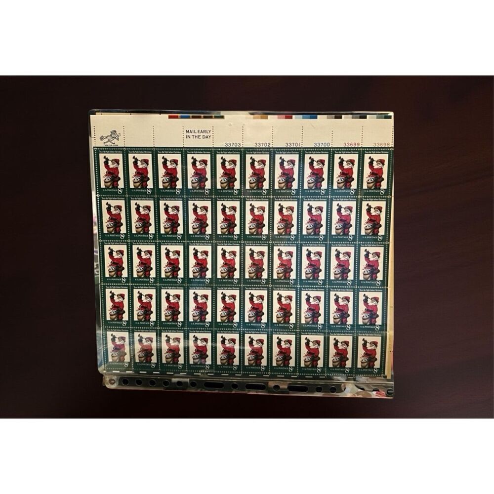 MNH 1972 Scott #1472 Christmas Santa 8 Cent Stamp Sheet of 50 Stamps